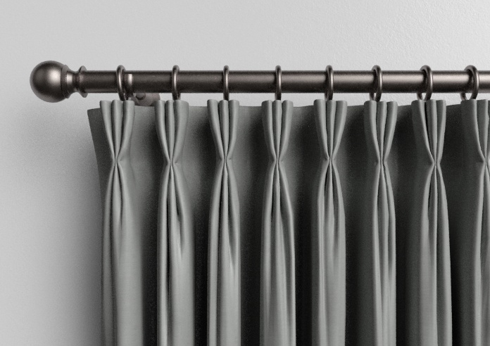 Faux Silk, Silver - Made to Measure Curtains - Image 11